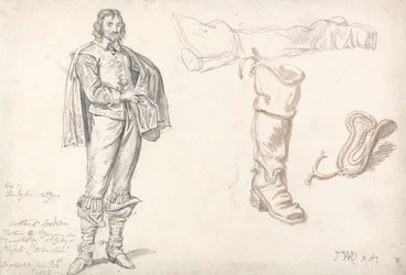Studier efter Anthony van Dycks Portræt af Arthur Goodwin